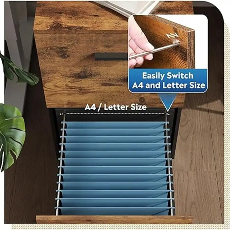 2 Drawer File Cabinet - 15.6D x 16.2W x 26.4H