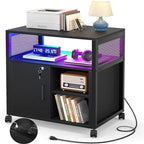 Printer Stand with LED Lights, - 23.6D x 17.2W x 26H