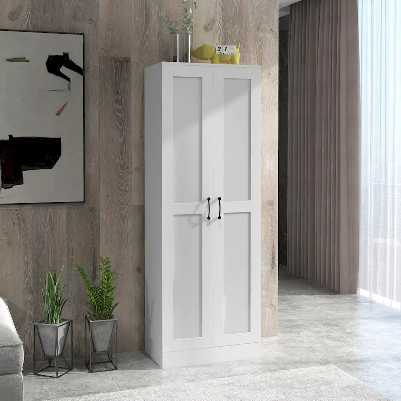 69 Tall Storage Cabinet with Adjustable Shelves and Soft Close Doors