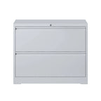 2 Drawer Metal Filing Cabinet with Lock, Legal/Letter/A4/F4 Size