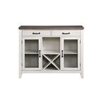 New Classic Furniture Jesse White and Brown Sideboard