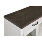 New Classic Furniture Jesse White and Brown Sideboard