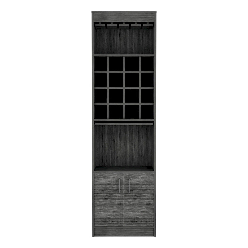 Bar Cabinet for Kitchen, Dining Room,Living Room, Smokey Oak