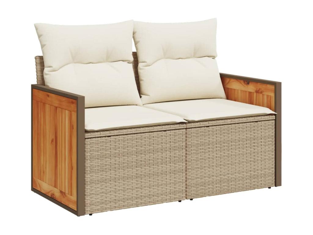 Beige Woven Resin Wicker Outdoor Furniture Set - dlz1766582362233