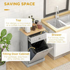 Kitchen Tilt Out Trash Bin Cabinet