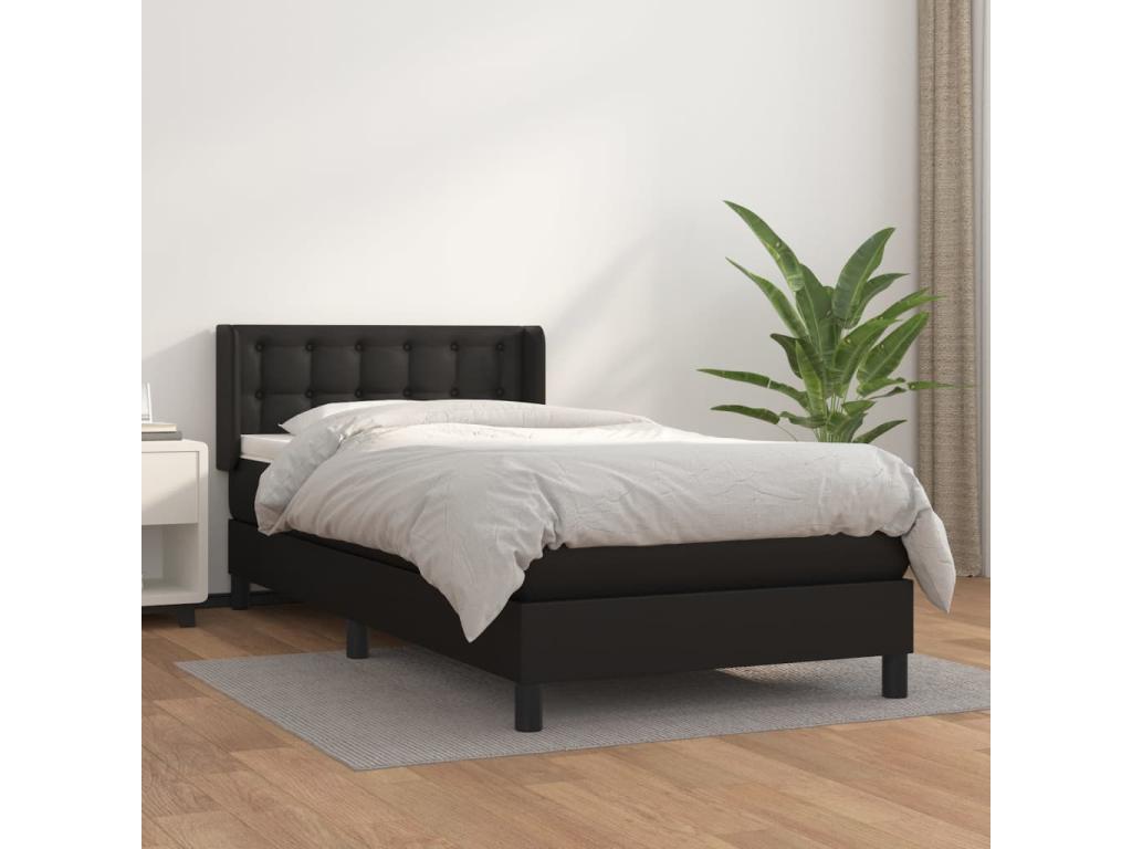 White Faux Leather Mattress, 90 x 190 cm
