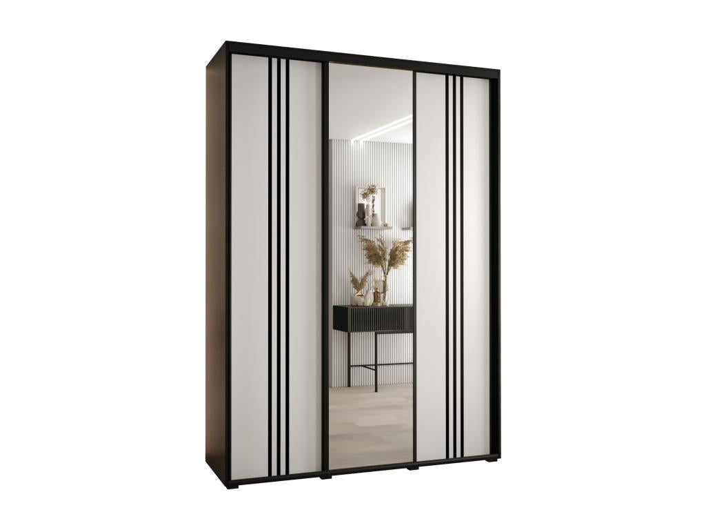 Black Wardrobe, 180 x 45 x 235.2 cm
