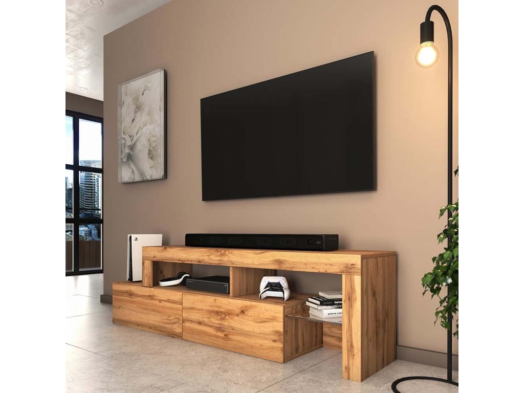 Oak Wood TV Stand