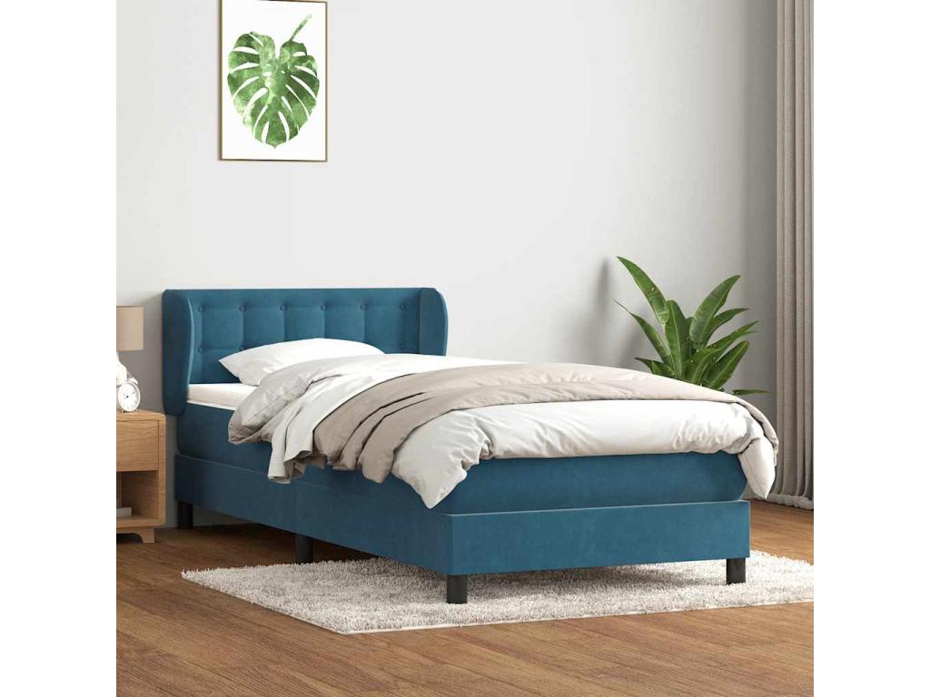 Blue Velvet Mattress, 100 x 220 cm