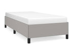 Gray Fabric Bed Frame, 90 x 190 cm