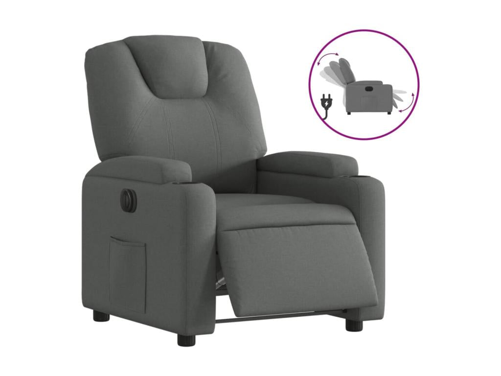 Gray Fabric Accent Chair - dlz1766581987003