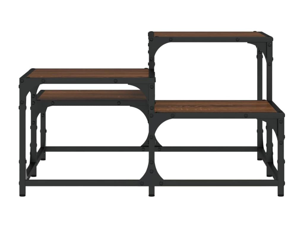 Brown Engineered Wood Coffee Table, 68 x 68 x 40 cm