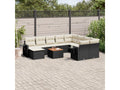 Black Woven Resin Wicker Outdoor Furniture Set