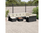Black Woven Resin Wicker Outdoor Furniture Set