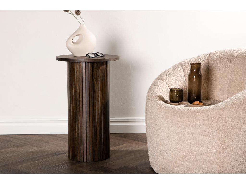 Brown Side Table, 40 x 40 x 65 cm