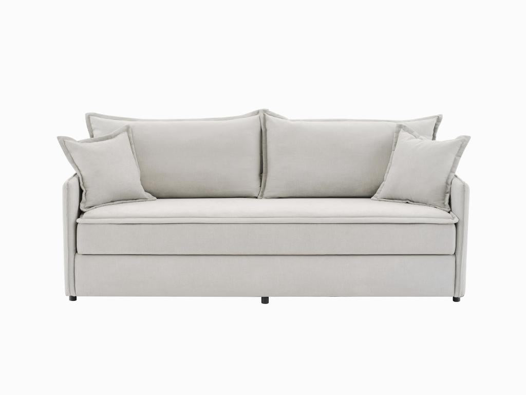 Beige Fabric Sofa Bed
