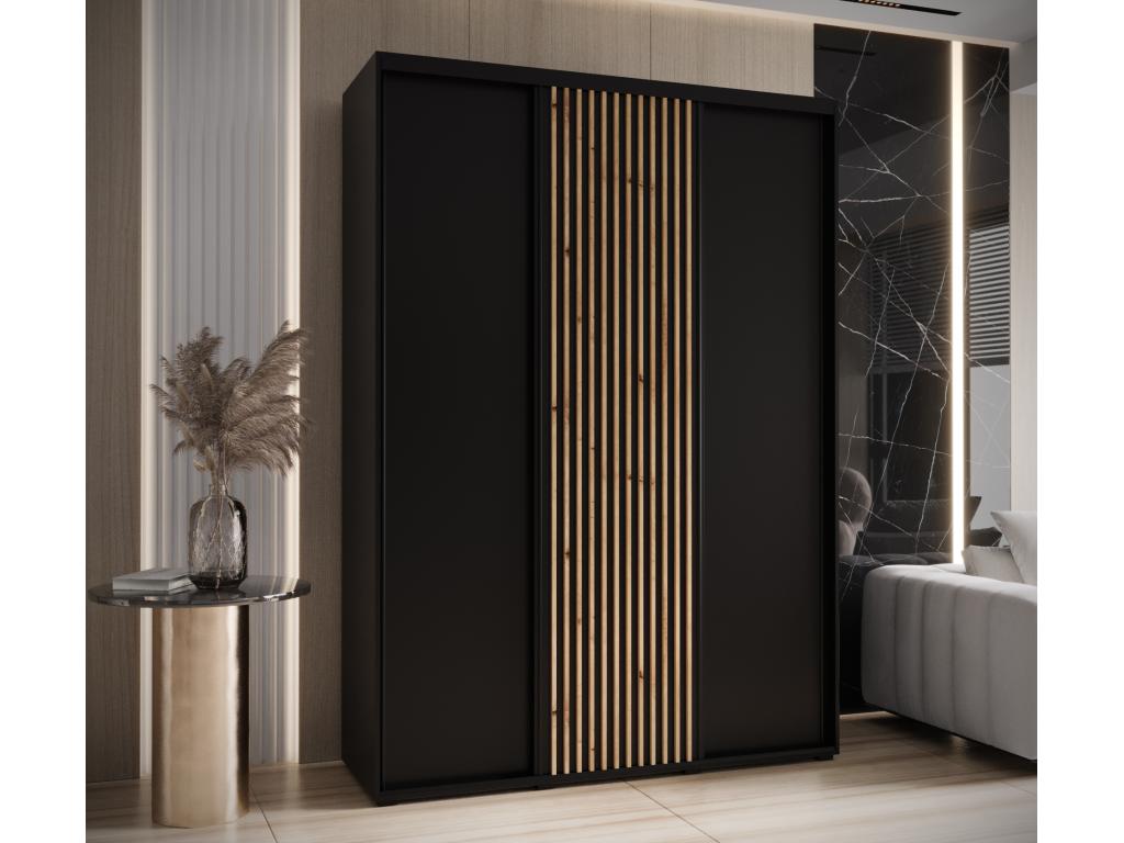 Black Wardrobe, 170 x 45 x 235.2 cm