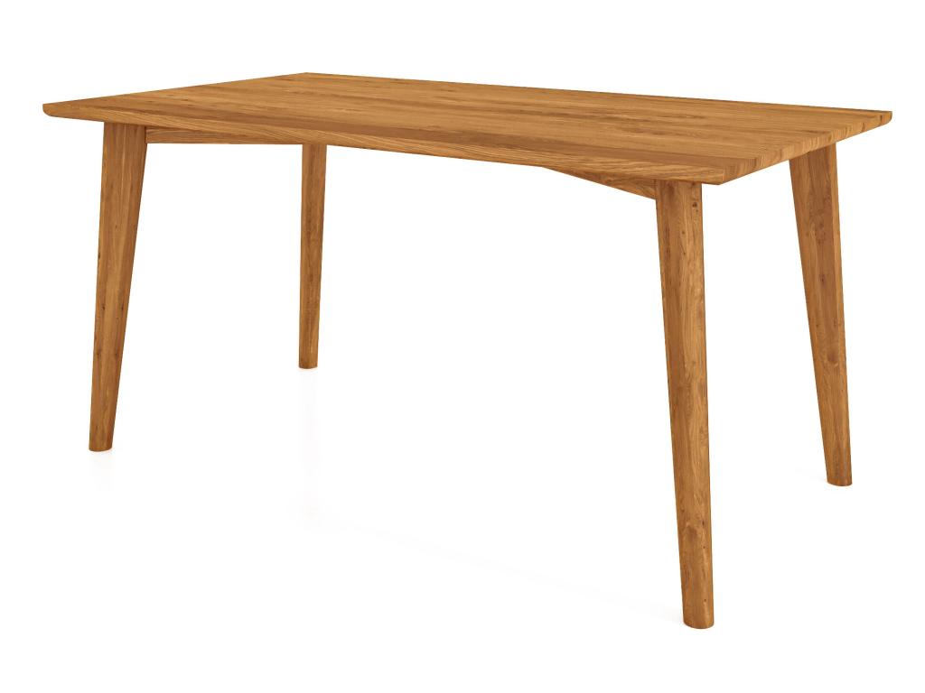 Natural Oak Wood Table, 100 x 150 cm