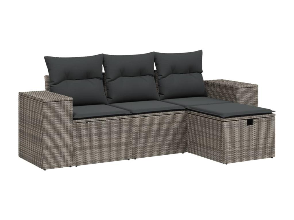 Gray Woven Resin Wicker Outdoor Furniture Set - dlz1766582292160