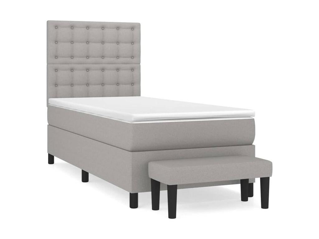 Gray Fabric Mattress, 80 x 200 cm
