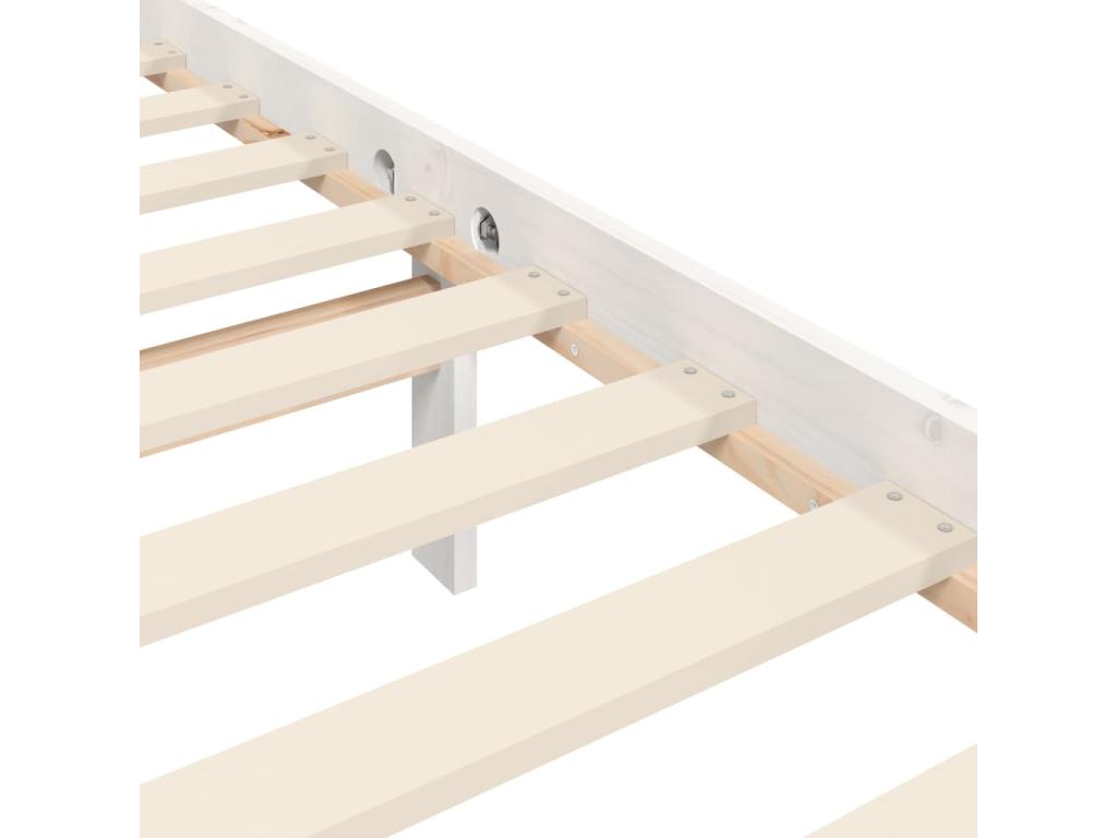 White Solid Wood Bed Frame - dlz1766582343234