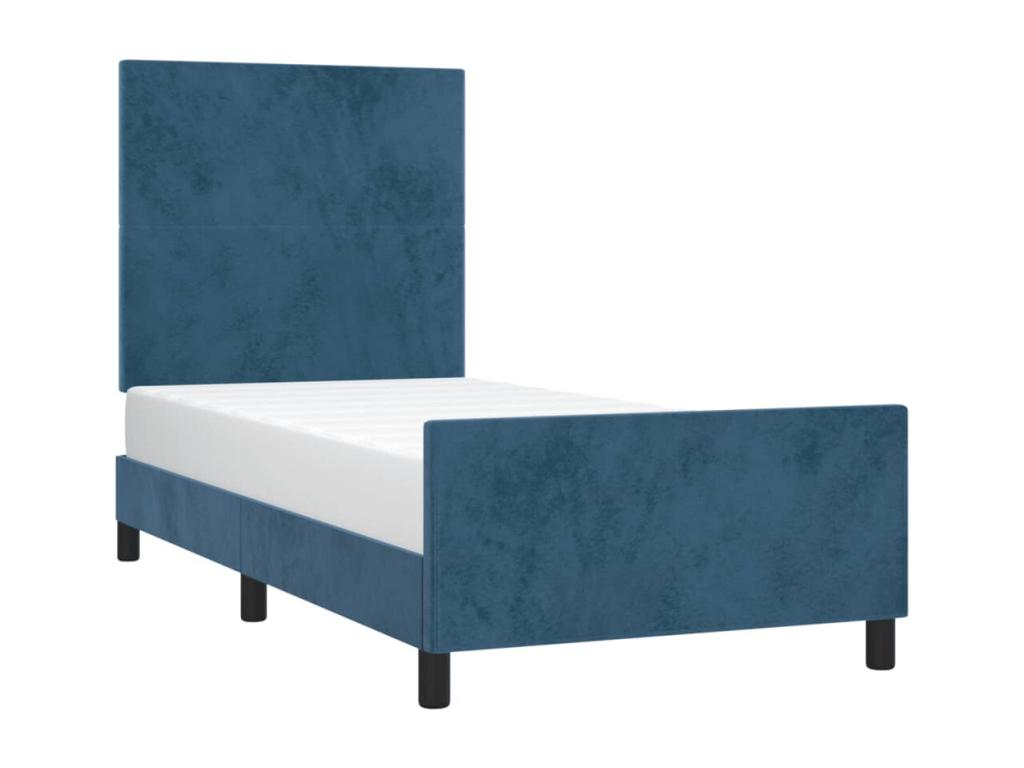 Blue Velvet Mattress, 90 x 200 cm