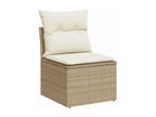 Beige Woven Resin Wicker Outdoor Furniture Set - dlz1766582502788