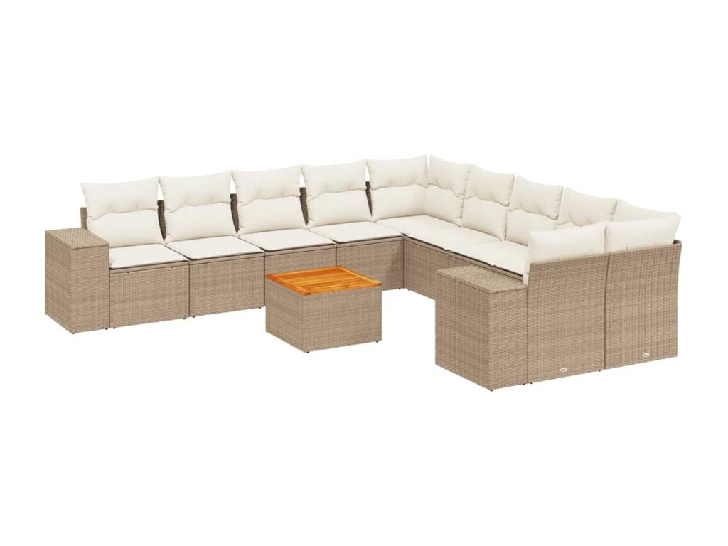 Beige Woven Resin Wicker Outdoor Furniture Set - dlz1766582034108
