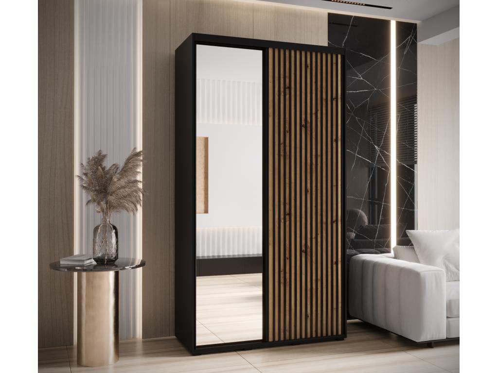 Black Wardrobe, 140 x 60 x 205.2 cm