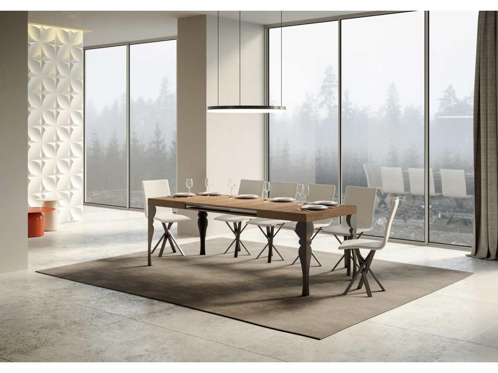 Natural Oak Wood Table, 90 x 130 cm