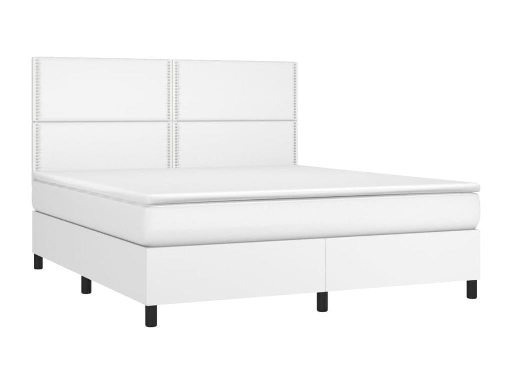 White Faux Leather Mattress, 160 x 200 cm
