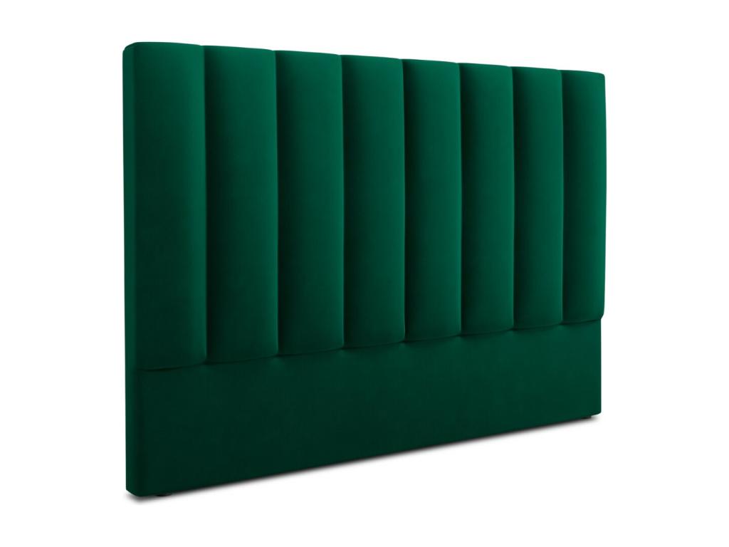 Green Velvet Bed, 160 x 8 x 120 cm