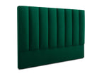 Green Velvet Bed, 160 x 8 x 120 cm