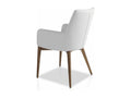 White Leather Accent Chair