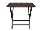 Brown Woven Resin Wicker Table, 45 x 35 x 32 cm