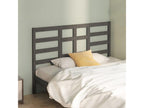 Gray Solid Wood Bed, 166 x 4 x 104 cm