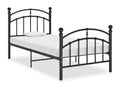 Black Metal Bed Frame, 100 x 200 cm