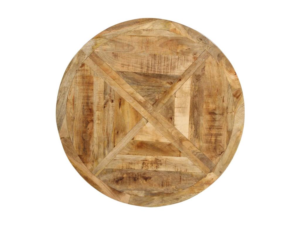 Brown Solid Wood Dining Table, 110 x 75 cm