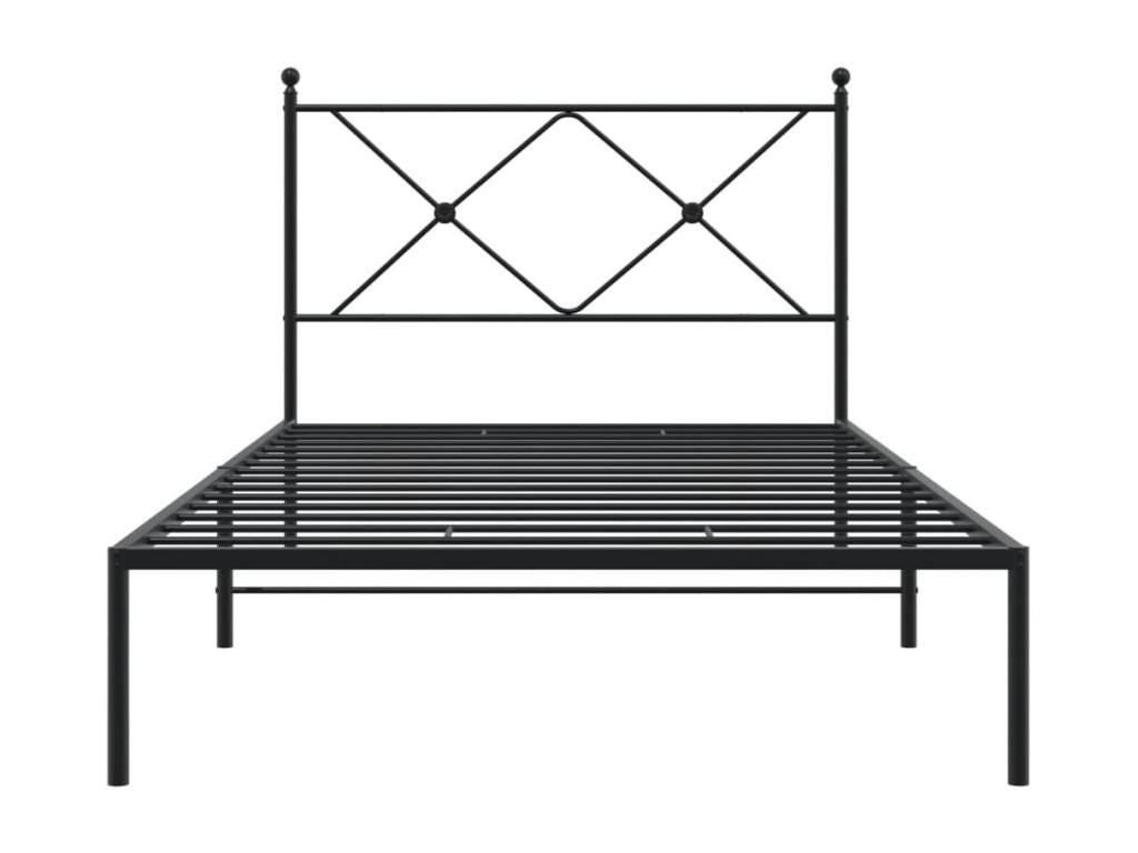 Black Metal Mattress, 100 x 190 cm