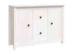 White Solid Wood Sideboard, 100 x 35 x 74 cm