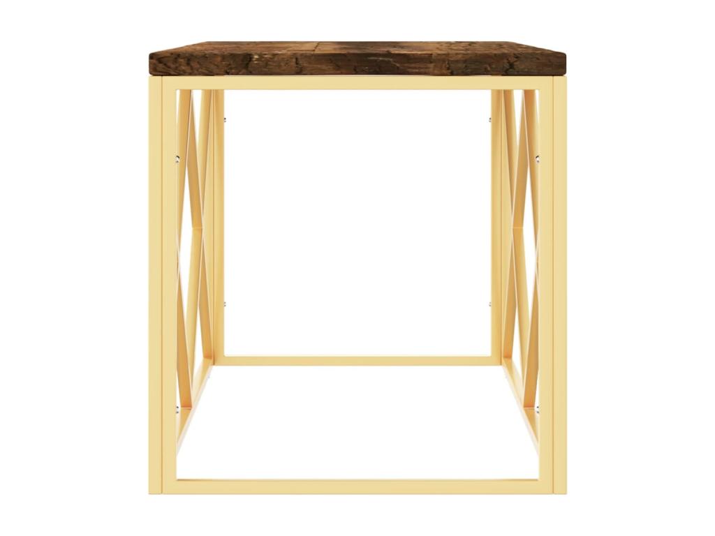 Gold Solid Wood Coffee Table