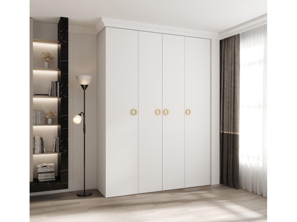 White Wardrobe, 180 x 40 x 245.5 cm