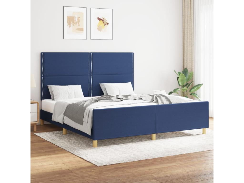 Blue Fabric Mattress, 160 x 200 cm
