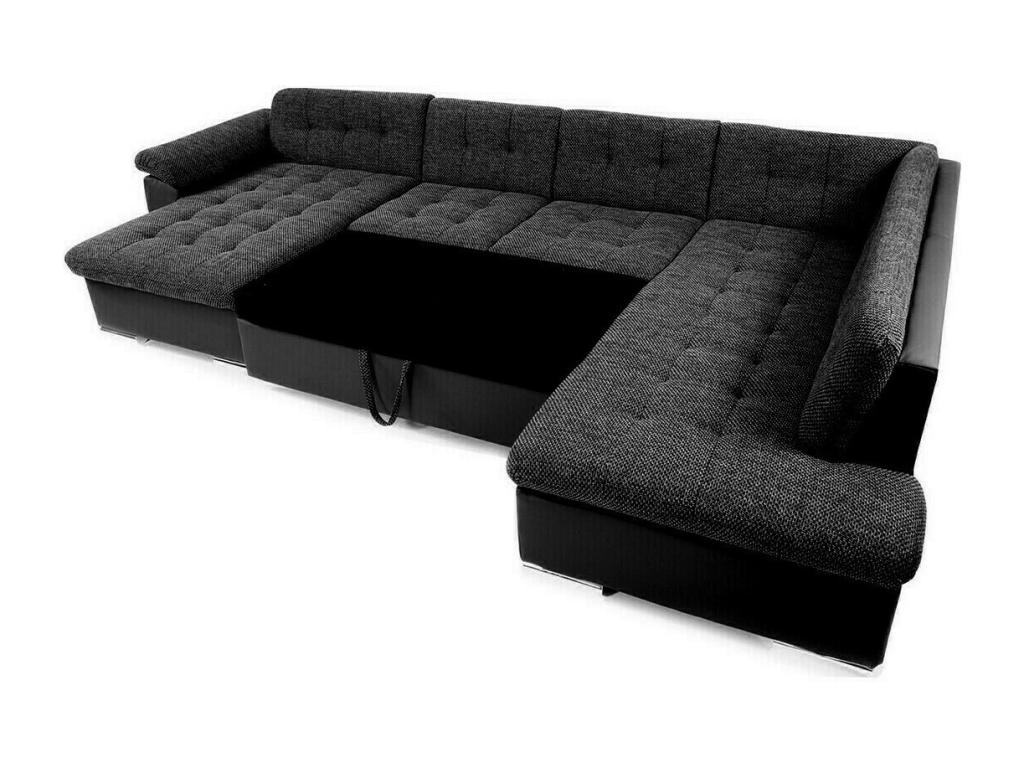 Brown Sofa, 348 x 205 x 76 cm