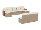Beige Woven Resin Wicker Outdoor Furniture Set - dlz1766582522944