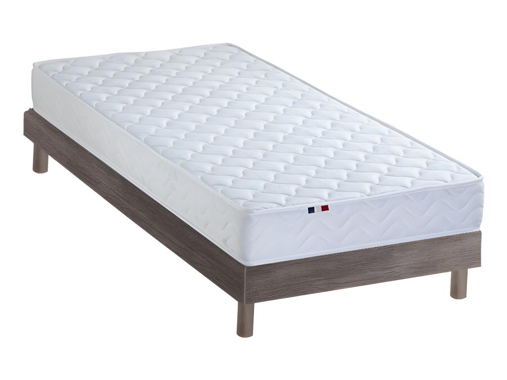 Gray Oak Wood Mattress, 90 x 190 cm