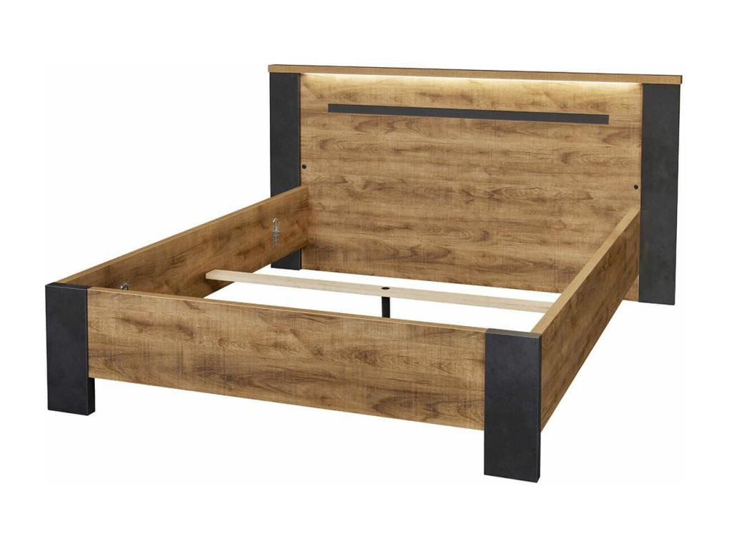 Brown Bed, 140 x 200 cm