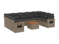 Gray Woven Resin Wicker Outdoor Furniture Set - dlz1766581970695