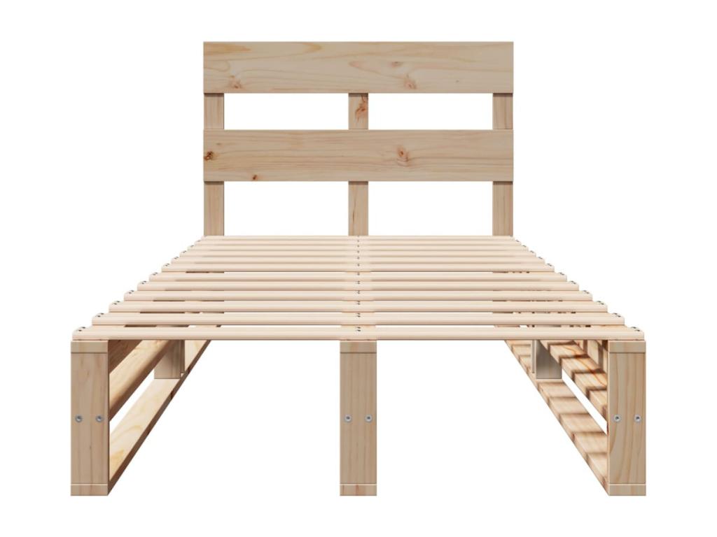 Brown Pine Wood Mattress, 90 x 200 cm