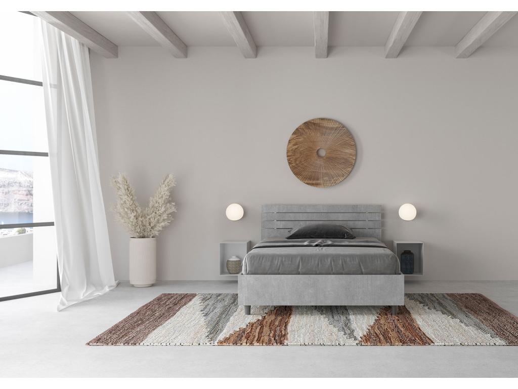 Gray Bed, 120 x 190 cm